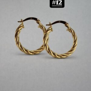 argollas 18k #12