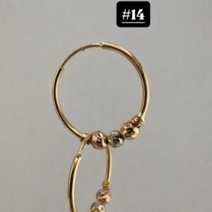 argollas 18k #12